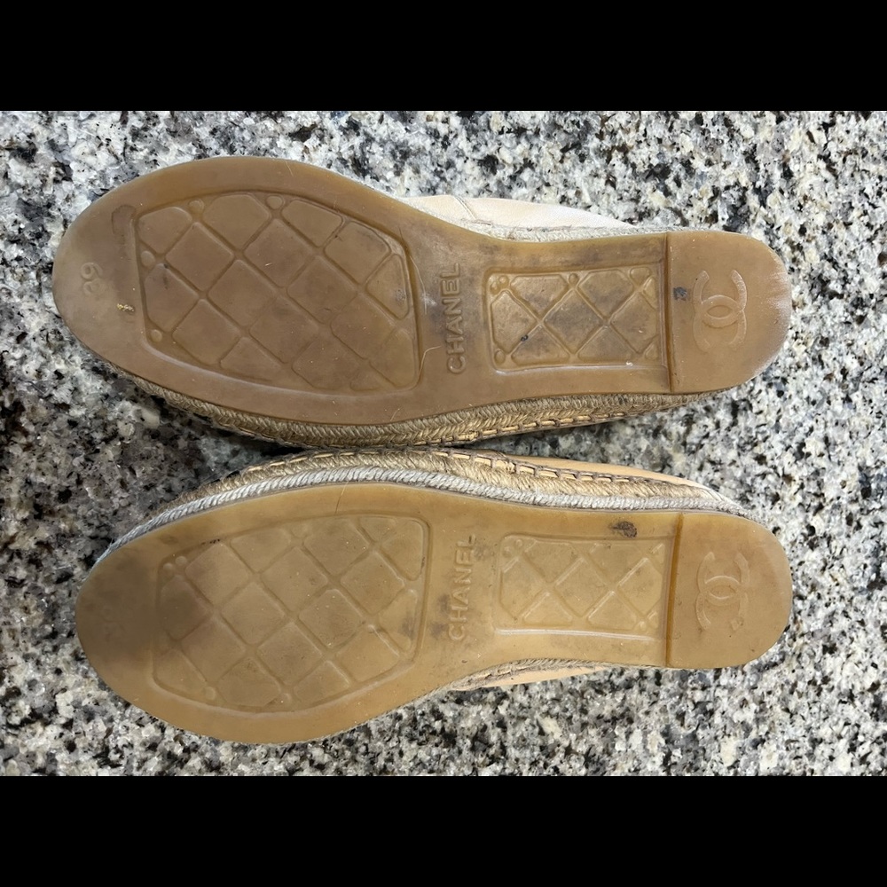 Chanel Black and Tan Espadrilles - Picture 3 of 5
